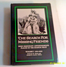 1989 SEARCH FOR MISSING FRIENDS VOLUME I: 1831-1850 by R M HARRIS & D M JACOBS