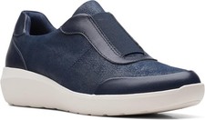 Clarks Kayleigh Peak Loafer, Navy Textile
