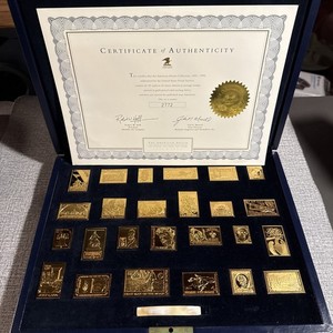 The American Dream U.S. Postal Gold Plated .925 Silver Set 500g gold plated