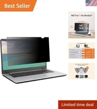 Eye-Caring 14" Privacy Filter for Laptops - Anti-Spy, High Brightness, Easy Fit