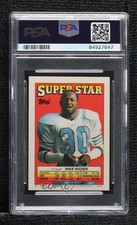 1988 Super Star Sticker Back Cards ( 262) Bo Jackson Mike Rozier #17 PSA 8 0p1e