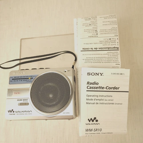 VTG Sony Walkman WM-SR10 AM FM Radio/Cassette FOR Parts NOT Working