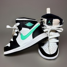 Nike Air Jordan 1 Mid Green Glow TD Toddler Size 4C