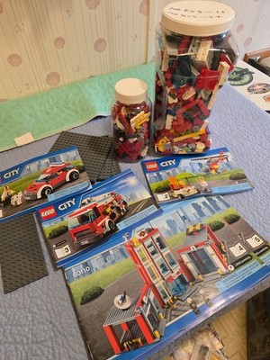 LEGO CITY: Fire Station (60110) No Box Manual Included Complete Set