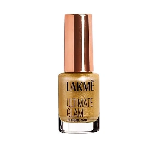 Lakme Chrome Nail Paint, Gold 6ml