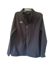Under Armor Black Gray Youth Zip Jacket Y XL