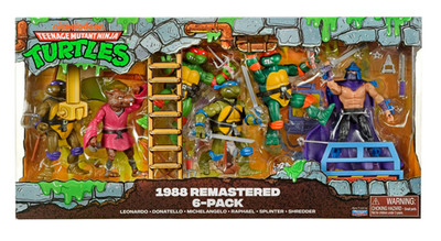 Teenage Mutant Ninja Turtles 1988 Remastered Leo/Don/Mike/Raph/Splinter/Shredder