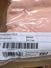 Alo Yoga Accolade Hoodie Pullover Ballet Pink Women s XL Logo Accent U3032RG015