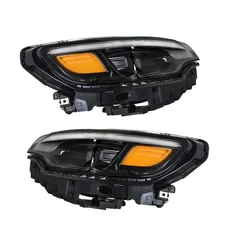 LED For 2019 2020-2022 Jeep Cherokee Headlight Black Left&Right Side Projector
