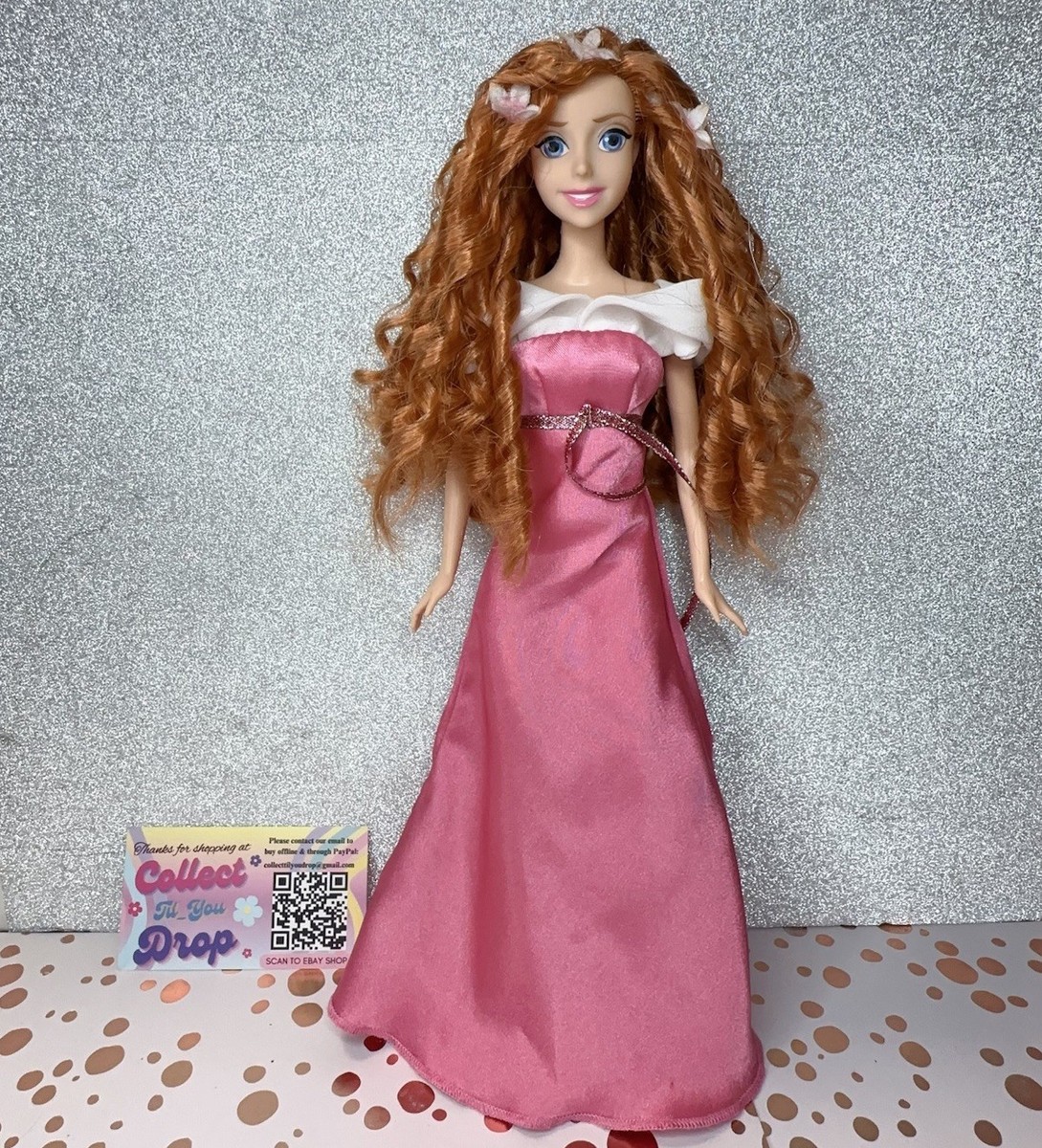 Disney Store Enchanted Giselle Doll Pink Dress