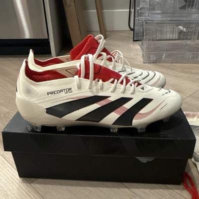 adidas Predator Elite FG Football Cleats White/Black/Red Men's US 9.5