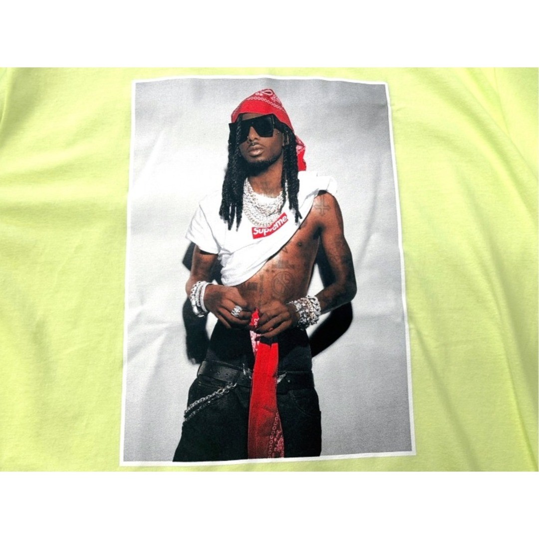 New  Supreme Playboi Carti PHOTO TEE Short Sleeve T-shirt Yellow Size L FW25T50 thumbnail 6
