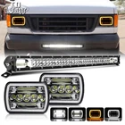 2x 5x7''7x6'' LED Headlights +20'' Light Bar Fit Ford E-150 E-250 2003-2014 Van
