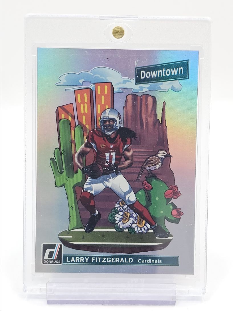 LARRY FITZGERALD 2018 DONRUSS DOWNTOWN CASE HIT SSP CARDINALS Q5694