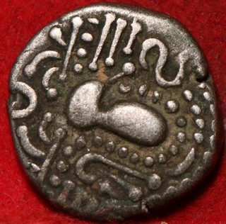 740 1100 AD Indo Sassanian Gadhiya Drachm Silver Coin