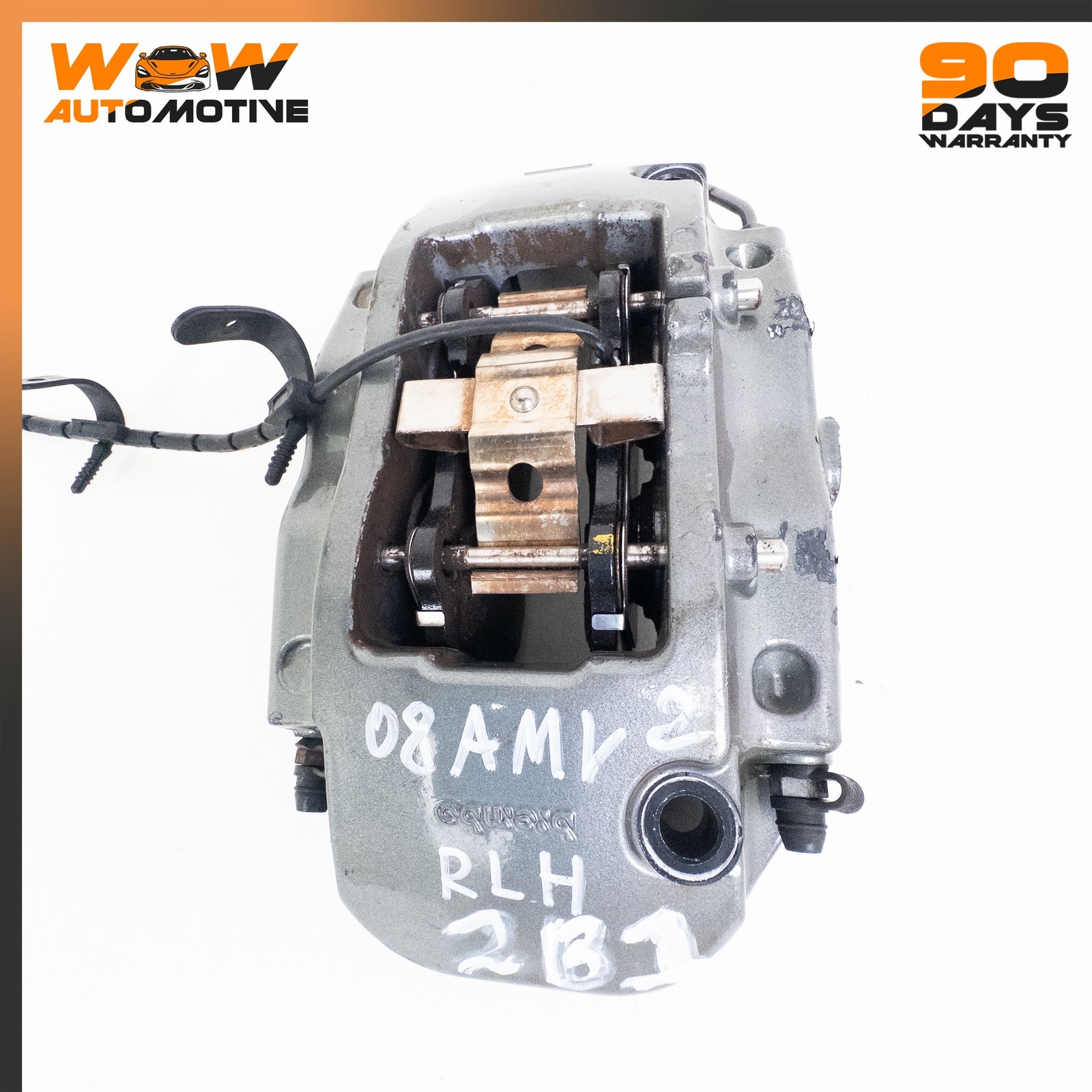 06-16 ASTON MARTIN V8 VANTAGE REAR LEFT PARKING BRAKE CALIPER ASSEMBLY OEM