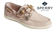 New In Box SPERRY Women's Songfish Metallic Boat Shoe 55854W Rose Size 7.5