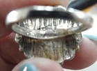 Vintage Silver Tone and Faux Turquoise Flower Boho flower size  5 — photo 7