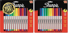 37175 Permanent Markers, Ultra Fine Point, Assorted Colours, 12 Count (Pack of 2