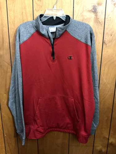 Champion Performance Men's Pull Over  Size X-Large Red-Gray - product listing photo