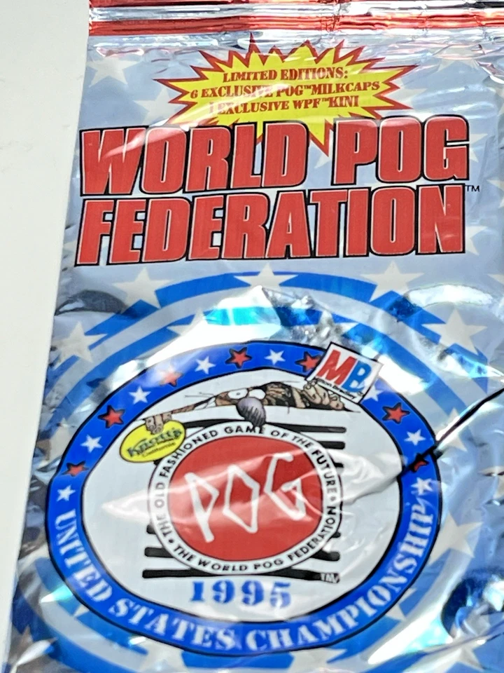 World Pog Federation 1995 US Championship Tournament Pack Lot Of 2 Rare New - Image 2 of 4