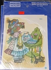 MEYERCORD 1981 decal. Never opened craft 9 by 6  1/2  Holly Hobbie style VTG