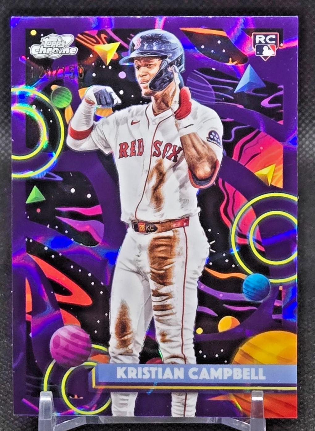2025 Topps Cosmic Chrome Kristian Campbell Purple Refractor 120/150 #47 Red Sox