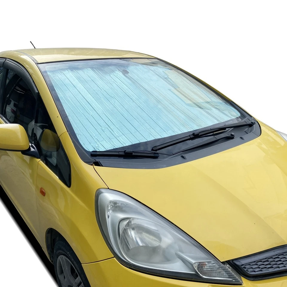 Подходит для Honda Fit Hatchback 08-13 переднее лобовое стекло черный серебристый козырек для кемпинга - Изображение 3 из 4