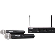 Gemini UHF-02M 2-Channel Wireless Handheld Microphone System S34