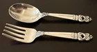 Royal Danish by International Sterling Silver Baby Set 2 Piece Original