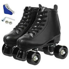 Unisex Roller Skates Double Row Four Wheels High-top Roller Skates Lightning ...