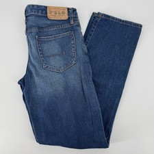 Polo Ralph Lauren Denim Jeans Youth Size 16 Straight Leg Blue Cotton