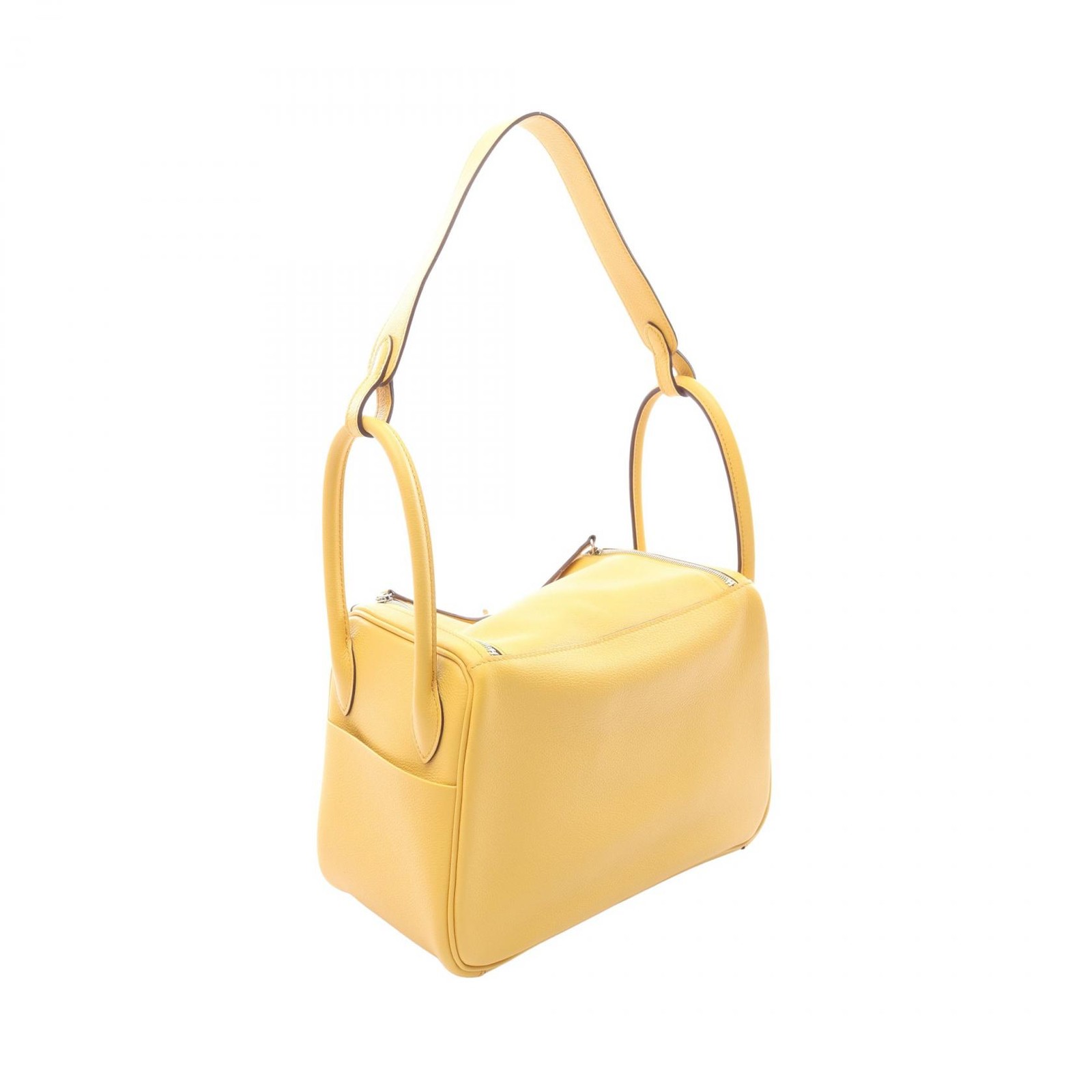 HERMES Lindy 26 Shoulder Bag B Evercolor leather Sun Used Women SHW thumbnail 2