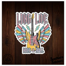 Long Live Rock & Roll - Vinyl Decal Sticker - Car Window Laptop - ebn8805