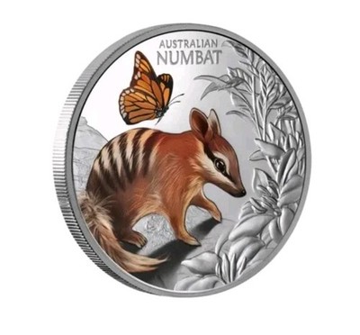 Süß & Knuddelig (Cute & Cuddly): Baby Numbat (2.) 2025 - 1 Oz Silber PP Color
