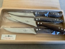 DEL BEN MAXI STEAK KNIVES Made In Italy Set of 4 Boxed  Retail $395 NWT Handmade