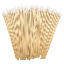 Precision Cotton Swabs with 6'' Long Sticks for Gun Cleaning, Makeup or Pets 500