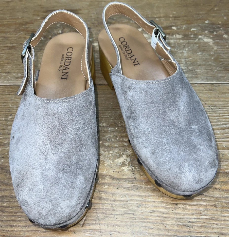 Zueco con plataforma CORDANI Wilkes en gamuza Fango beige talla 8,5 EU 39 Italia Foto 4 de 4