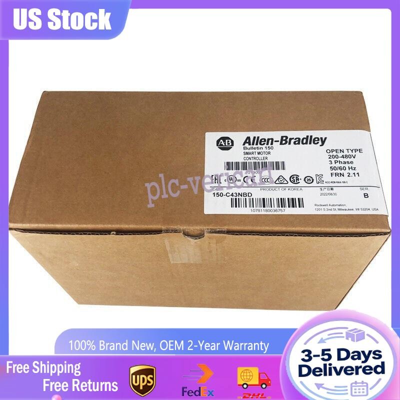 Factory Sealed Allen-Bradley 150-C43NBD SMC-3 Smart Motor Controller US Free Tax