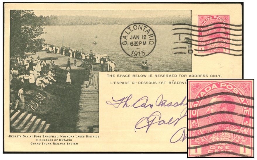 CANADA RWY VIEW REGATTA DAY JAN 1914 GTR E43