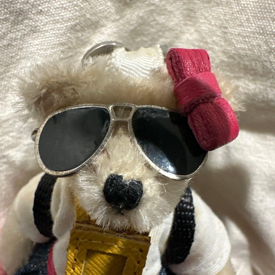 PRADA Key Ring Keychain Bag Charm Bear Sunglasses Multicolor With Box Authentic thumbnail 14