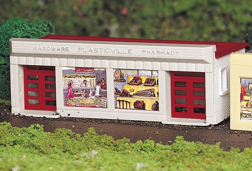 Kit de construcción de ferretería Bachmann 45147 HO Plasticville blanco y rojo | Condition: New