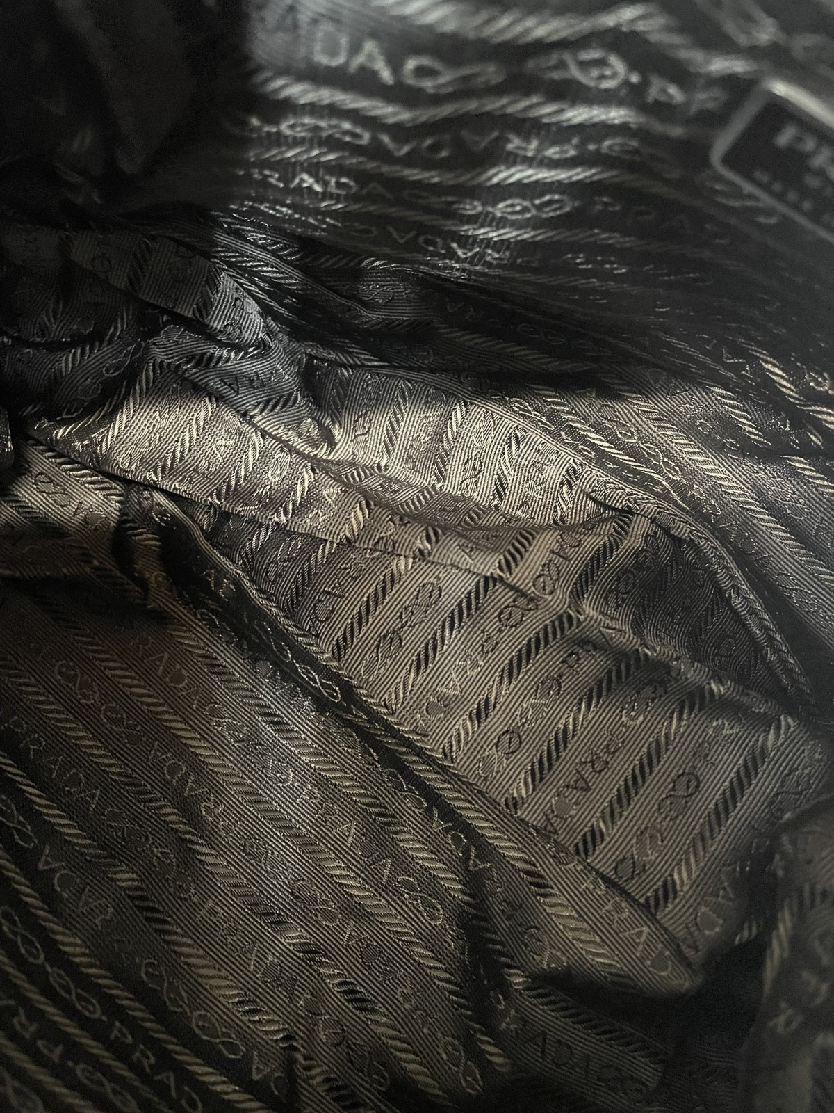 PRADA Nylon Messenger Bag Khaki Crossbody Shoulder Vintage Luxury Used thumbnail 7