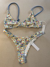 Bright Swimwear Floral Bikini Set NWT Size Medium