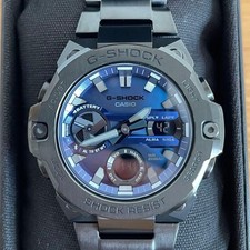 G-SHOCK Casio G-STEEL GST-B400 Bluetooth Solar Black Blue Watch