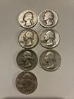 1942 1943 1952 1957 1959 1961 1962 Various Silver Quarters No Mint Mark
