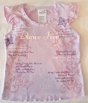 Vintage Capezio FS4076CP Lilac Small Child Dance Free Tee (Shelf worn)