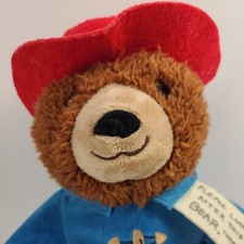 Paddington Bear Kohls Cares Plush 14" Teddy Blue Red Hat 2016 NO Stains or Rips