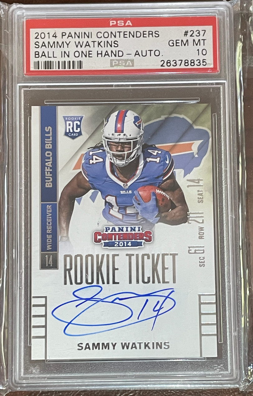 Sammy Watkins Panini Contenders #237 Ball in One Hand-Autograph