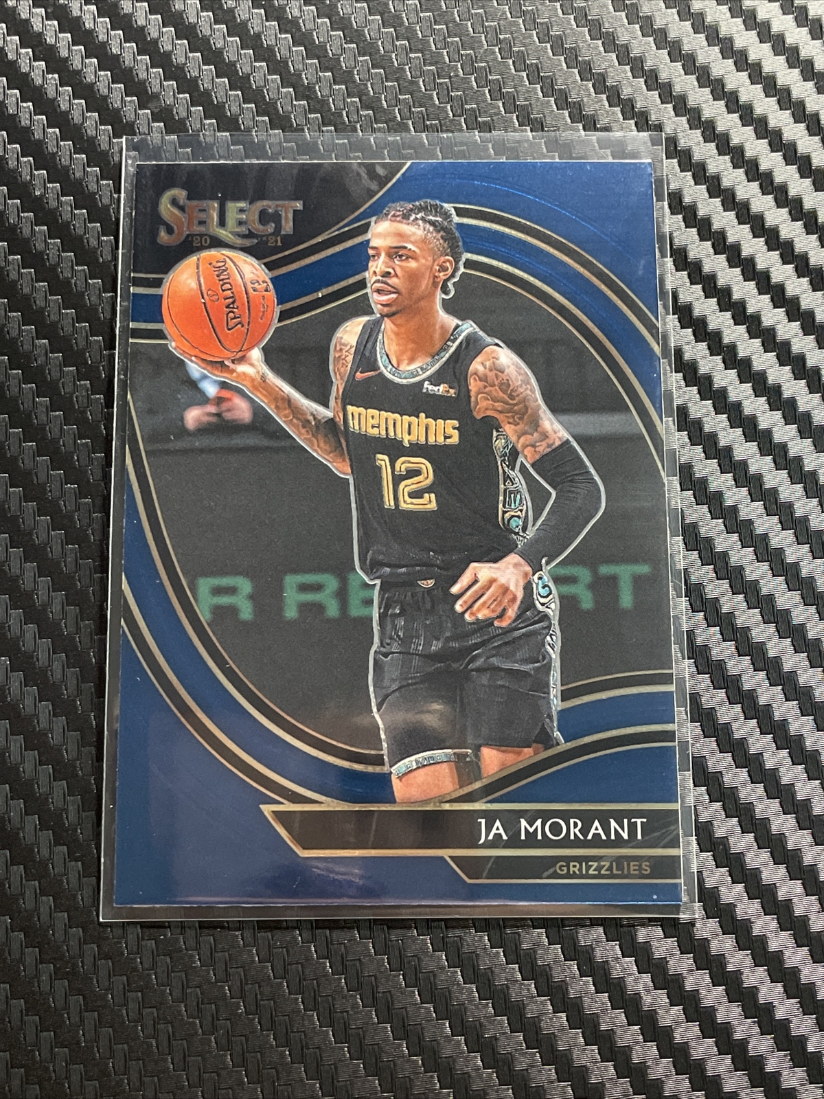 Ja Morant 2021 Select Basketball Retail Blue Courtside #255